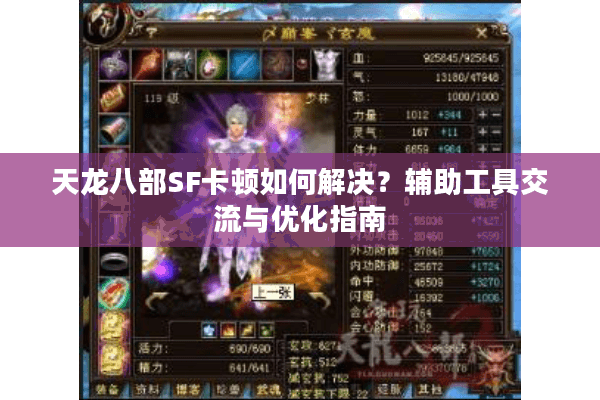 天龙八部SF卡顿如何解决？辅助工具交流与优化指南